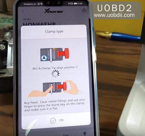 How to Use Xhorse Condor Dolphin Cut Honda HON66 Key (6)